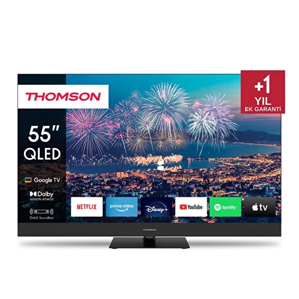 #WCL000019 - Thomson 55QG6C14 UHD 55&quot; 139 Ekran Uydu Alıcılı Google Smart Qled Plus