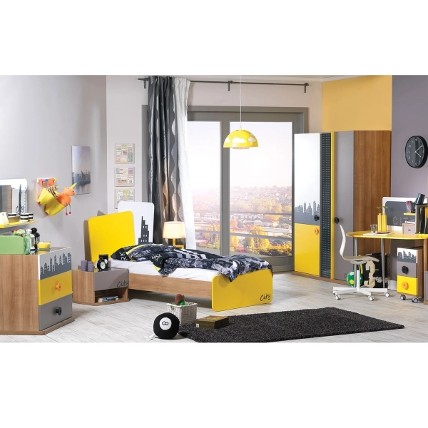 #WCL000048 - City Basic Genç Odası Takımı - Modern ve Şık Genç Mobilya Seti